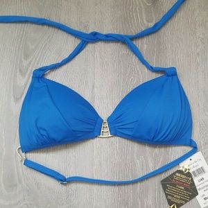 Blue B swim bikini too Hollywood halter